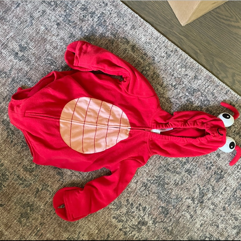 Lobster Halloween costume. 24 months